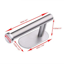 Load image into Gallery viewer, Household Toilet Roll Holder Self Adhesive Toilet Paper Holder For Bathroom Stick On Wall Stainless Steel Toilet Paper  Racks Toilet Paper Holder Self Adhesive Bathroom Paper Towel Roll Holder Wall Mount
