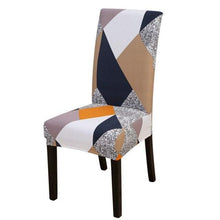 Load image into Gallery viewer, Housmife Printed Stretch Chair Cover Big Elastic Seat Chair Covers Slipcovers Restaurant Banquet Home Dining Party Decoration Stretch Spandex Removable Washable Anti-dust Seat Slipcover  Protector for Hotel Office Ceremony Banquet
