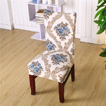 Load image into Gallery viewer, Housmife Printed Stretch Chair Cover Big Elastic Seat Chair Covers Slipcovers Restaurant Banquet Home Dining Party Decoration Stretch Spandex Removable Washable Anti-dust Seat Slipcover  Protector for Hotel Office Ceremony Banquet
