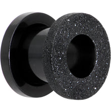 Load image into Gallery viewer, Black PVD Sandblasted Screw Fit Tunnel Plug Set 5mm to 16mm
