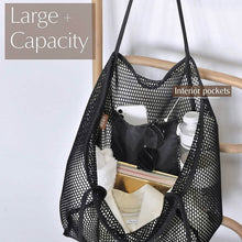 Load image into Gallery viewer, HOXIS Mesh Beach Tote Women's Shoulder Bag
