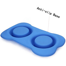 Load image into Gallery viewer, Hubulk 2 Stainless Steel Dog Bowl with No Spill Non-Skid Silicone Mat
