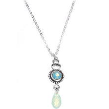 Load image into Gallery viewer, Flashback Silver Plated Chain Necklace Created with Crystals

