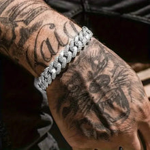 Load image into Gallery viewer, Iced Out Hip Hop Zircon Cuban Chain Bracelet for Men
