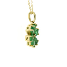 Load image into Gallery viewer, Emerald Diamond Fashion Pendants 14KT Yellow Gold
