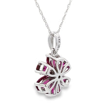 Load image into Gallery viewer, Rhodolite Garnet Fashion Pendants 14KT White Gold
