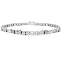 Load image into Gallery viewer, Lab Grown Diamond Tennis Bracelet Sterling Silver
