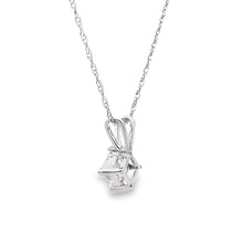Load image into Gallery viewer, Natural .40ct Lab Grown Diamond Pendant 14KT White Gold
