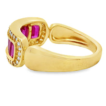 Load image into Gallery viewer, 1.10ct Ruby Diamond Ring 10KT Yellow Gold
