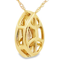 Load image into Gallery viewer, .39ct Quartz Diamond Fashion Pendants 10KT Yellow Gold
