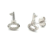Load image into Gallery viewer, .03ct Diamond Earrings Sterling Silver
