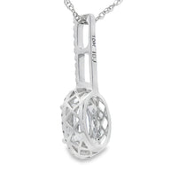 Load image into Gallery viewer, Aquamarine Diamond Fashion Pendants 10KT White Gold
