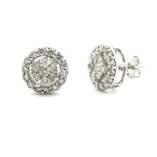 Load image into Gallery viewer, 1.00ct Diamond Stud Earrings 10KT White Gold
