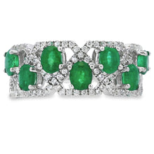 Load image into Gallery viewer, 1.82ct Emerald Zircon Ring Sterling Silver
