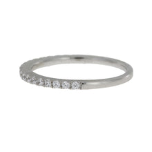 Load image into Gallery viewer, Cubic Zirconium Wedding Band Ring Sterling Silver

