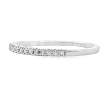Load image into Gallery viewer, Genuine .13ct Diamond Wedding Band Ring 10KT White Gold

