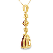 Load image into Gallery viewer, 2.25ct Garnet Diamond Fashion Pendants 10KT Yellow Gold
