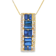 Load image into Gallery viewer, Sapphire Diamond Fashion Pendants 14KT Yellow Gold
