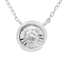 Load image into Gallery viewer, Natural .25ct Lab Grown Diamond Pendant Sterling Silver
