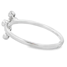 Load image into Gallery viewer, .12ct Ruby Cross Ring 14KT White Gold
