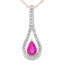 Load image into Gallery viewer, .48ct Ruby Diamond Fashion Pendants 10KT Yellow Gold
