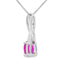 Load image into Gallery viewer, .38ct Ruby Diamond Fashion Pendants 10KT White Gold
