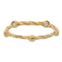 Load image into Gallery viewer, .07ct Diamond stackable band set Sterling Silver
