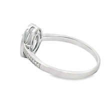 Load image into Gallery viewer, .67ct Sapphire Diamond Ring 10KT White Gold
