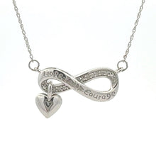 Load image into Gallery viewer, .04ct Diamond Cross Religious Pendant Sterling Silver

