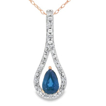 Load image into Gallery viewer, Sapphire Diamond Fashion Pendants 10KT Yellow Gold
