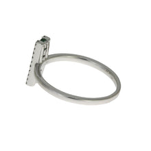 Load image into Gallery viewer, .25ct Emerald Diamond Ring 14KT White Gold

