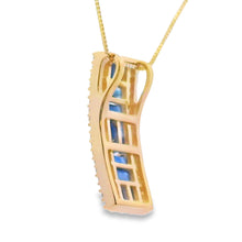 Load image into Gallery viewer, Sapphire Diamond Fashion Pendants 14KT Yellow Gold
