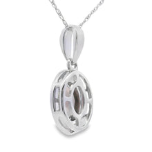 Load image into Gallery viewer, .42ct Quartz Diamond Fashion Pendants 10KT White Gold
