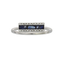 Load image into Gallery viewer, .63ct Diamond Sapphire Ring 14KT White Gold
