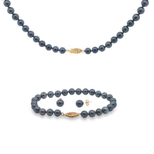 Load image into Gallery viewer, Akoya Pearl Jewelry sets 14KT Yellow Gold
