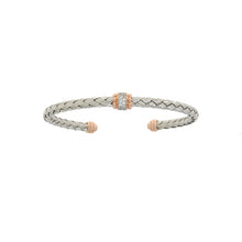 Load image into Gallery viewer, Cubic Zirconia Bangle Bracelet Sterling Silver
