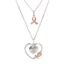 Load image into Gallery viewer, .02ct Diamond Heart Love Pendant Sterling Silver
