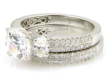 Load image into Gallery viewer, 1.05ct Engagement Ring Set 18KT White Gold
