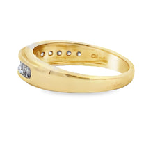 Load image into Gallery viewer, .38ct Diamond Wedding Band Ring 10KT Yellow Gold
