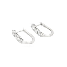 Load image into Gallery viewer, 1.50ct Lab Grown Diamond Hoop Earrings 14KT White Gold
