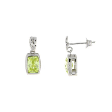Load image into Gallery viewer, Cubic Zirconium Dangle Earrings Sterling Silver
