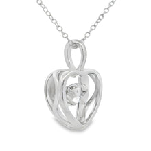 Load image into Gallery viewer, 1.00ct Moissanite Heart Love Pendant Sterling Silver
