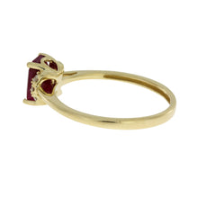 Load image into Gallery viewer, Natural 1.38ct Ruby Diamond Ring 14KT Yellow Gold
