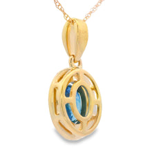 Load image into Gallery viewer, Sapphire Diamond Fashion Pendants 10KT Yellow Gold
