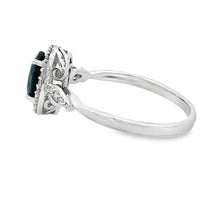 Load image into Gallery viewer, 1.07ct Sapphire Diamond Ring 10KT White Gold
