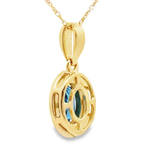 Load image into Gallery viewer, London Blue Topaz Fashion Pendants 10KT Yellow Gold
