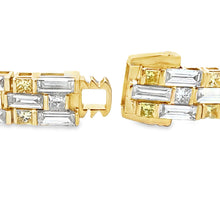 Load image into Gallery viewer, Lab Grown Diamond Tennis Bracelet 14KT Yellow Gold
