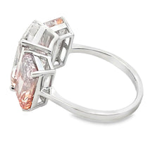 Load image into Gallery viewer, 10.00ct Lab Grown Diamond 3 Stone Ring 14KT White Gold
