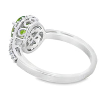 Load image into Gallery viewer, Peridot Created Sapphire Ring Sterling Silver
