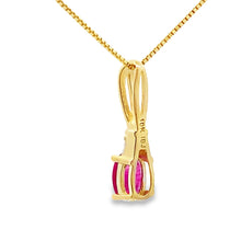 Load image into Gallery viewer, .38ct Ruby Diamond Fashion Pendants 10KT Yellow Gold
